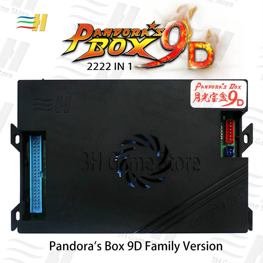 2019 New Pandora Box 9d 2222 in 1 family version motherboard For video game arcade console arcade machines mortal kombat pacman