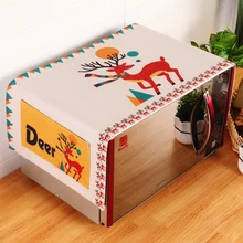 Корейский тканевый чехол для микроволновой печи с сумкой для хранения, пылезащитный чехол, хлопковая ткань, наклейка, кухонные аксессуары, домашний декор 95-108*35 см