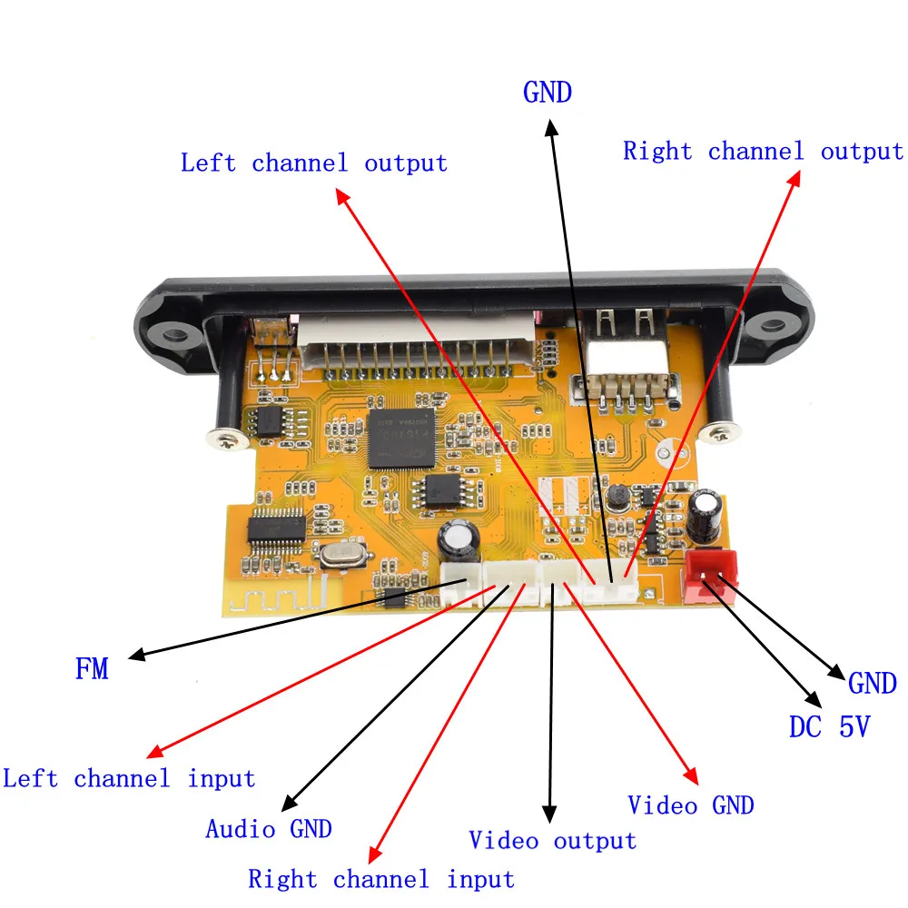 1 шт. TZT DTS декодирование без потерь Bluetooth приемник плата MP4/MP5 Аудио HD видео декодер APE WAV MP3 декодер доска