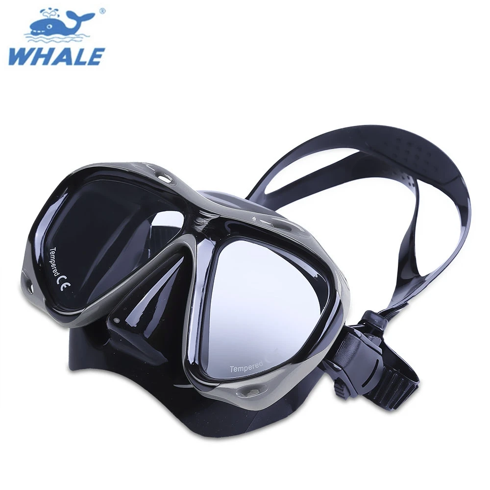 

WHALE Professional Diving Scuba Hyperopia Myopia Diving Mask Swimming Goggle High quality PC 3 Colors 2017 NEW Arrival