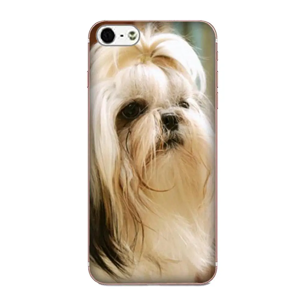 Защитные чехлы из ТПУ для щенков собак Shih Tzu Shitzu Samsung Galaxy Note 5 8 9 S3 S4 S5 S6 S7 S8 S9 S10 mini Edge