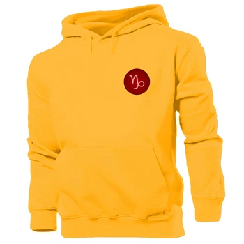 

Printed Constellation Capricorn Symbol Design Unisex Graphic Hoodie Sweatshirt Strings Mens Womens Hooded Tops Pullover