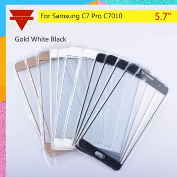 

10Pcs/lot For Samsung Galaxy C7 Pro C7010 SM-C7010 SM-C7010Z Touch Screen Front Glass Panel TouchScreen Outer Glass Lens NO LCD