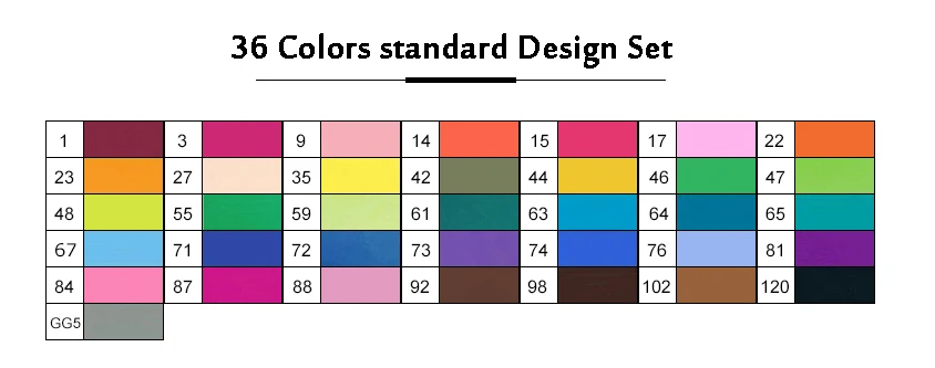 TOUCHNEW спиртовые маркеры 30/40/60/80/168 Цвета Dual Head эскиз Маркеры Ручка кисти для рисования манга дизайн маркер для рисования - Цвет: 36 standard Set