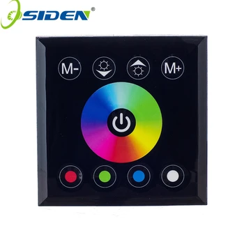 

OSIDEN RGBW touch screen full color controller LED screen dimmer wall type DC12V 24V 4A * 4CH for 5050 3528 3014 RGB Strip Light
