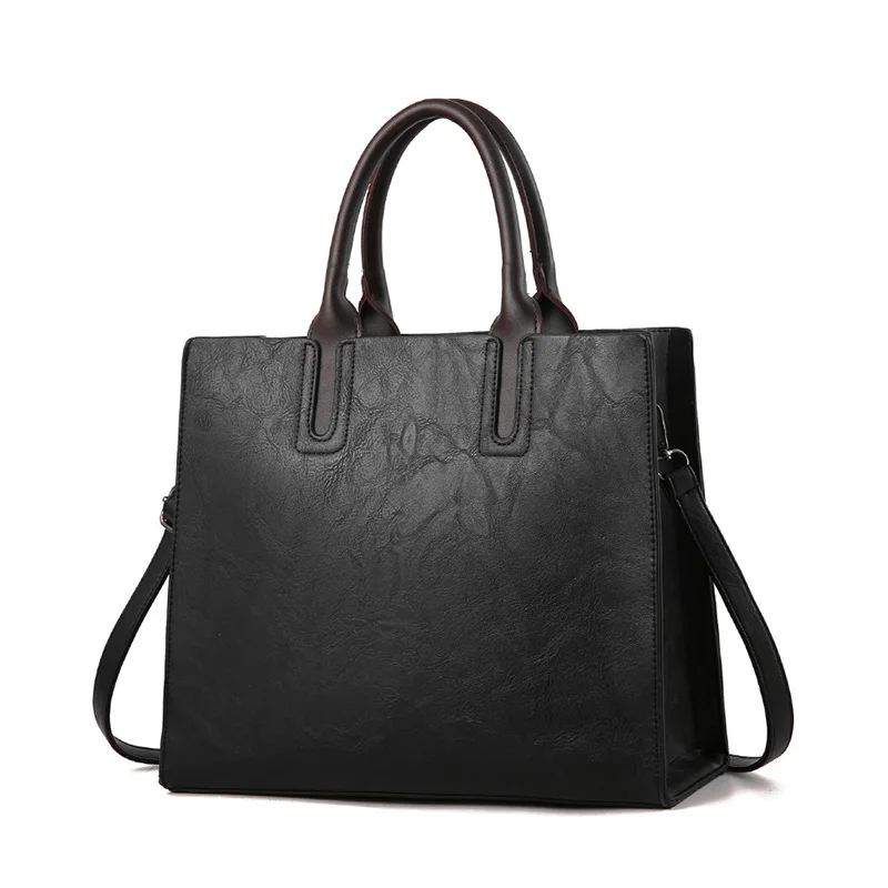 black Siruiyahan Сумка женская кожаная сумка Bolsa Feminina сумки женские известные бренды твердая мягкая Сумочка Женские сумки-мессенджеры - Цвет: black