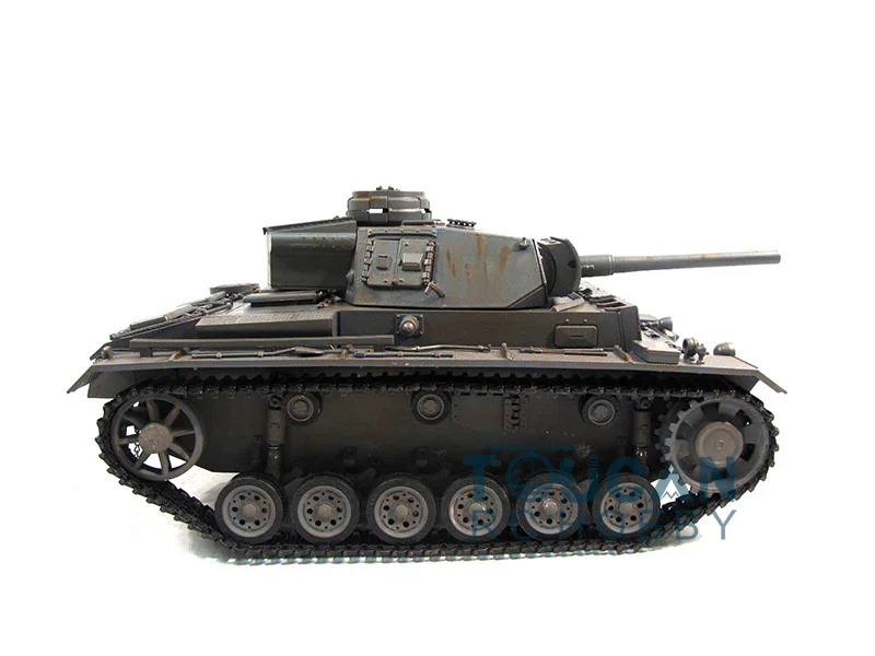 Металл Мато 1/16 Panzer III RC РТР Танк модель BB стрельба гранулы серый 1223 TH00661