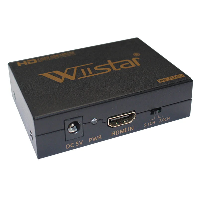 Wiistar HDMI к DVI SPDIF аудио-видео переходник конвертер адаптер Черный