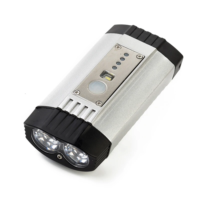 Excellent MTB 500 LM USB Bike Light 2x LED Lamp Bicycle Lights With Rechargeable Battery Cycling Front Light +Handlebar Mount 5