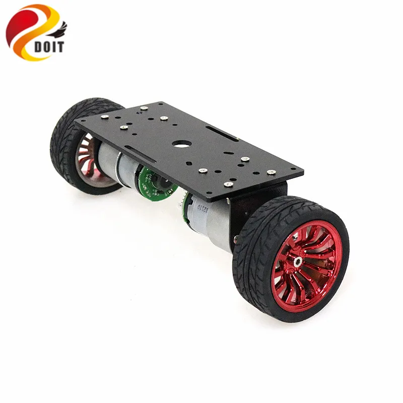 2wd Two Rounds of Self-balancing DC 12V Motor Car Two-wheel Balancing Car Smart Chassis Kit