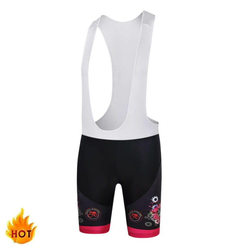 

TELEYI Brand Elroy Quick Dry Ultraviolet-Proof Womens Bicycle Bib Shorts/100% Lycra Cycling Pro Bib Pants 5D Gel Padded