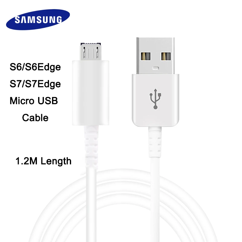 Samsung Micro USB кабель для Galaxy S6 S7 Edge Note 4 5 смартфон Быстрый зарядное устройство Android 1,2 м/1,5 м 2A кабель передачи данных