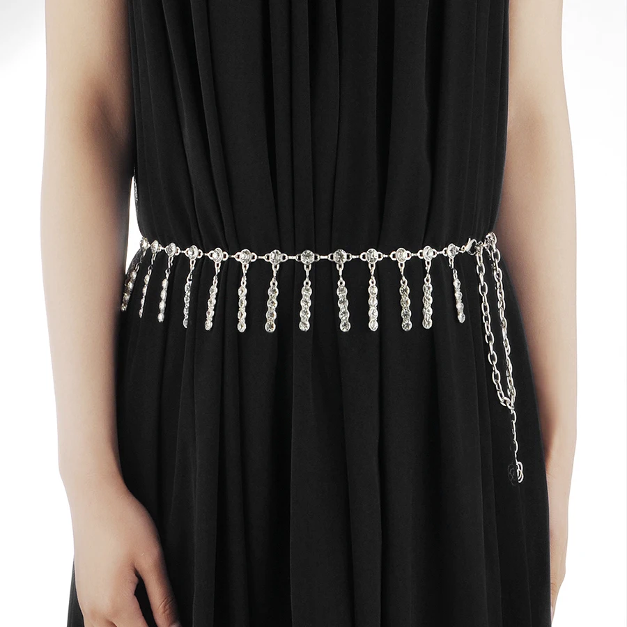 Belly Dance silver Waist Chain for Women Belly Jewelry Belly dance