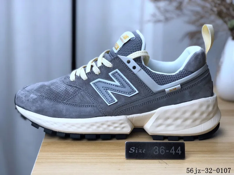 NEW BALANCE 574, три модели, мужские и женские кроссовки, Ретро стиль, повседневная обувь, NB574, спортивная обувь для отдыха и бега, 36-44 - Цвет: Gray