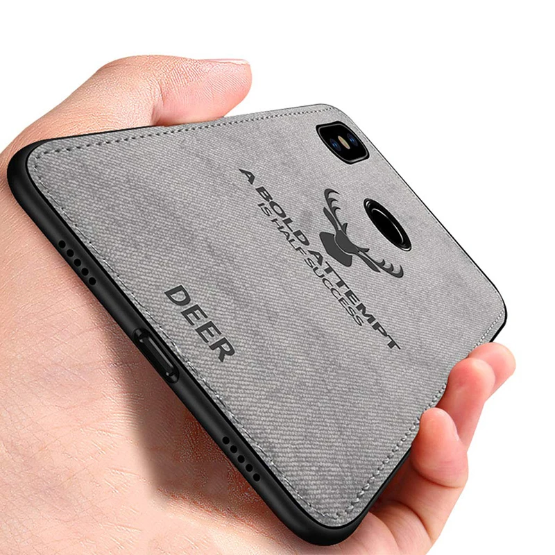 

Shockproof Deer Cloth Cover For Xiaomi Redmi Note 6 Pro 4X 5A 6A S2 4 5 Mi A1 A2 6 8 SE Lite Pocophone F1 Mix 2s Max 3 TPU Case