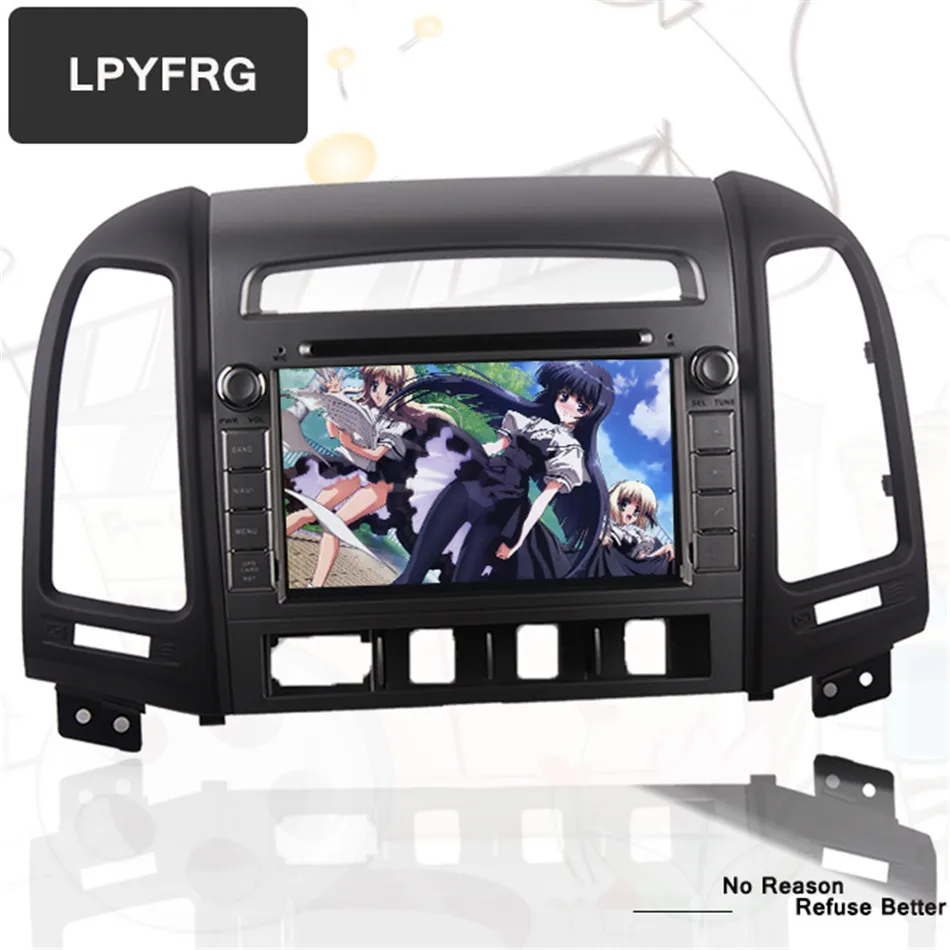 Excellent Octa CORE android 9.0 car dvd gps player 1024*600 For HYUNDAI SANTA FE santafe 2006-2012 navigation radio headunit 4G Multimedia 2