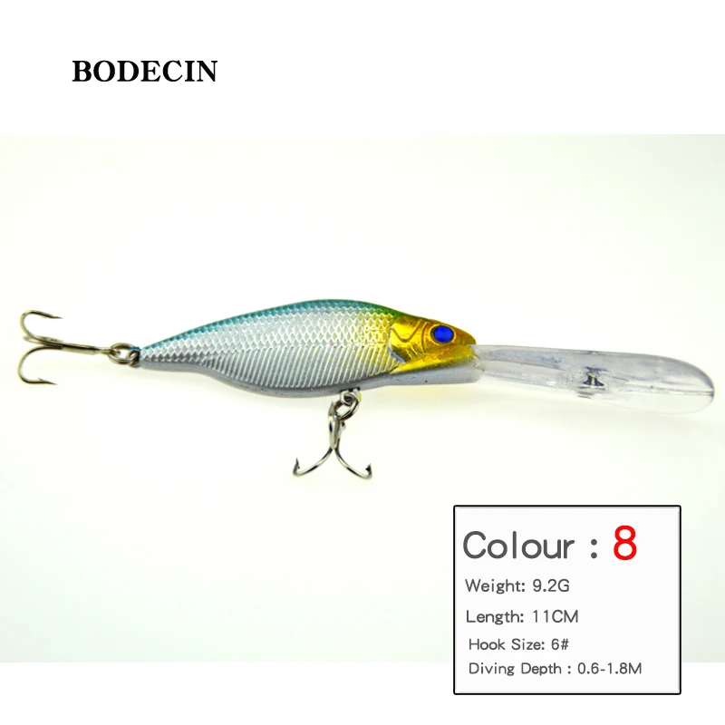 1pcs Fishing Lure Wobbler Lures Bait For Carp Tackle Peche Artificial Baits Fish Sea Hooks Minnow Trolls Hard Swimbait 11CM (8)