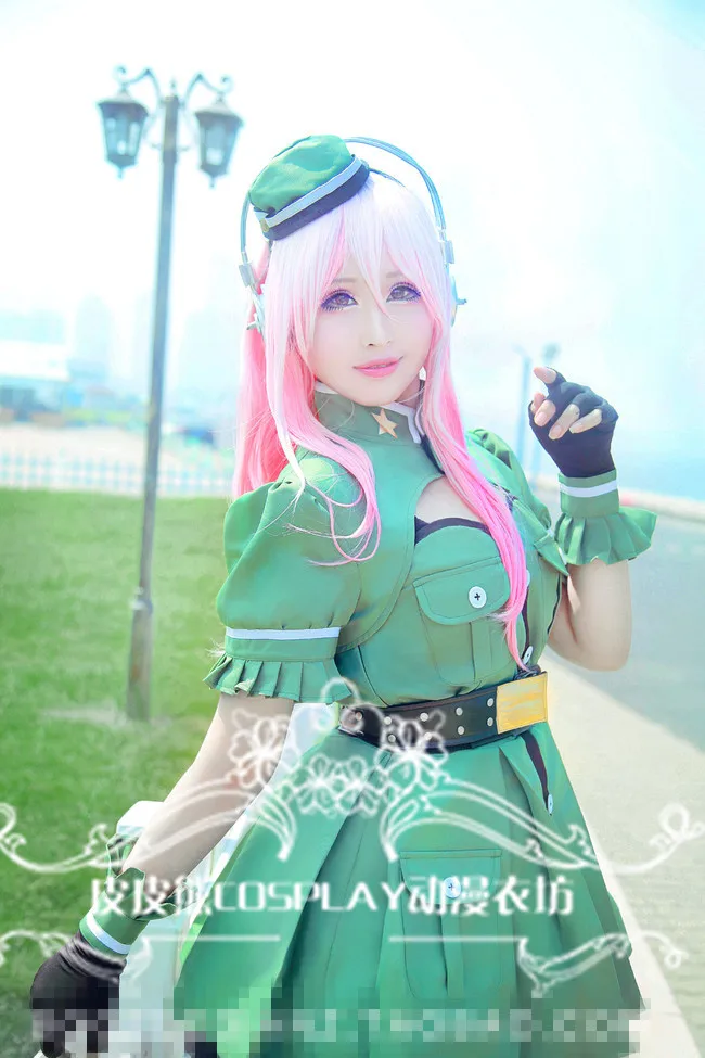 Супер SONICO анимация армия униформа для косплея индивидуальный заказ Бесплатная доставка