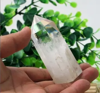 

Collectibles Natural White Crystal Healing Wand Point