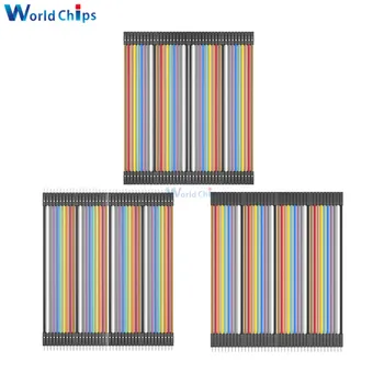 

120pcs Jumper Wire Dupont Cable Male to Male + Male to Female + Female to Female Dupont line 20cm Jumper for Arduino