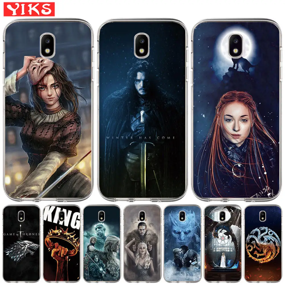 

Game Thrones Stark Badge Case For Samsung Galaxy J3 J5 J7 2015 2016 2017 J2 Pro J6 Prime 2018 G530 Soft TPU Phone Cover Etui