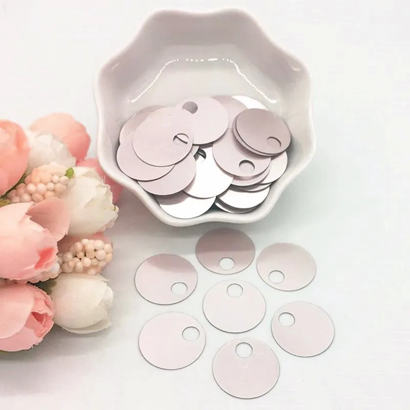 

Paillette 20mm Matte Flat Round PVC Loose Sequins with 5mm Big Hole Sequin for Sewing Craft Earring DIY Pendant Accessories 20g