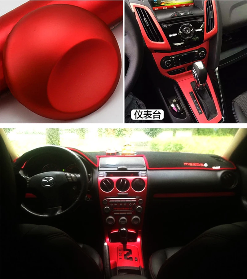 Red Metallic Chrome Vinyl Wrap Film-5