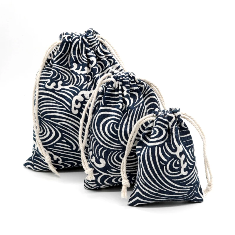 

2pcs/lot Natural Cotton Bags 14x16cm Linen Drawstring Gift Bag Muslin Pouch Favor Bracelet Sachet Jewelry Packaging Bags Pouches