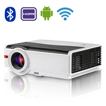 CAIWEI WIFI Android Bluetooth 4.0 LED Projector LCD Home Theater TV Audio Video Proyector 5000 Lumens Support Full HD 1080P