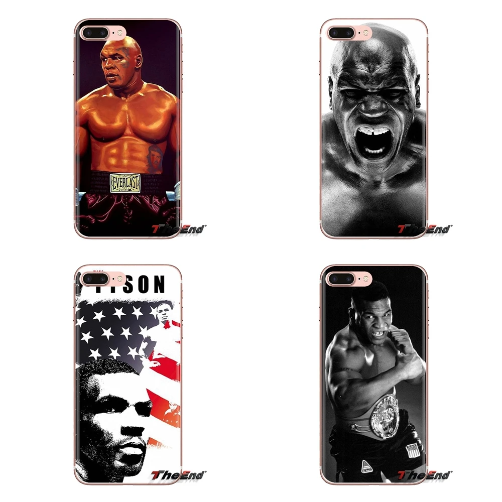 Прозрачные чехлы из ТПУ для Sony Xperia Z Z1 Z2 Z3 Z5 compact M2 M4 M5 C4 E3 T3 XA Huawei Mate 7 8 Y3II Mike Tyson Pro Boxing