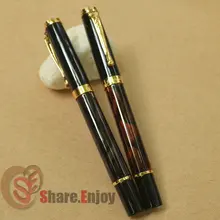 Роликовая шариковая ручка Jinhao 500 оливково-зеленый и винный мрамор Золотая отделка 2 шт