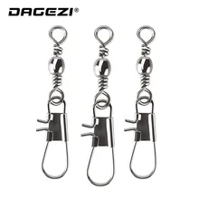 DAGEZI 50 шт./лот 6#/8#8 слова кольцо Рыболовные снасти коробка сталь Вертлюги Блокировка оснастки рыболовные аксессуары разъем медь Поворотный
