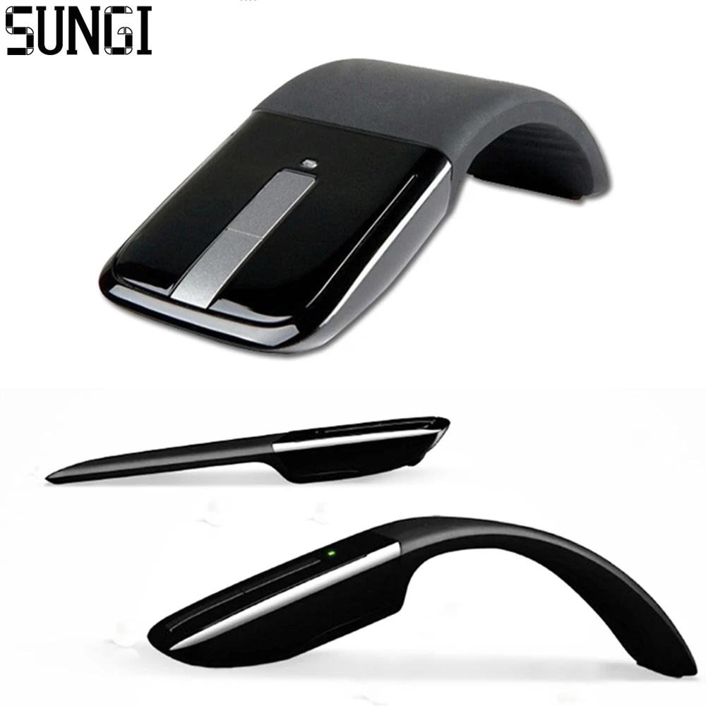 Hot Sale Flexible Design Foldable 2.4G Wireless Optical Mouse ARC Touch
