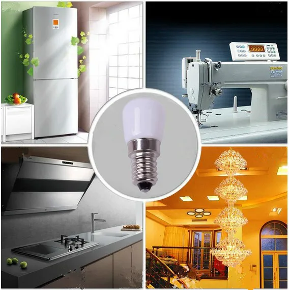 

2PCS LED Bulb E14 220V 3W COB Night Light Lamp Decoration For Refrigerator Microwave Chandelier Spot Lamp Not dimmable