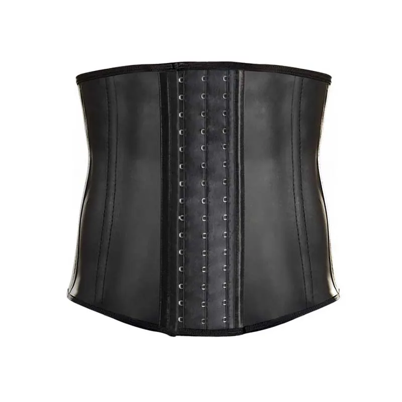 HU&GH XS-3XL Latex Men Corset Waist Control Steel Boned Hot Body Shaper Waist Cincher Belt Girdle Men Amincissante Ventre Homme (2)