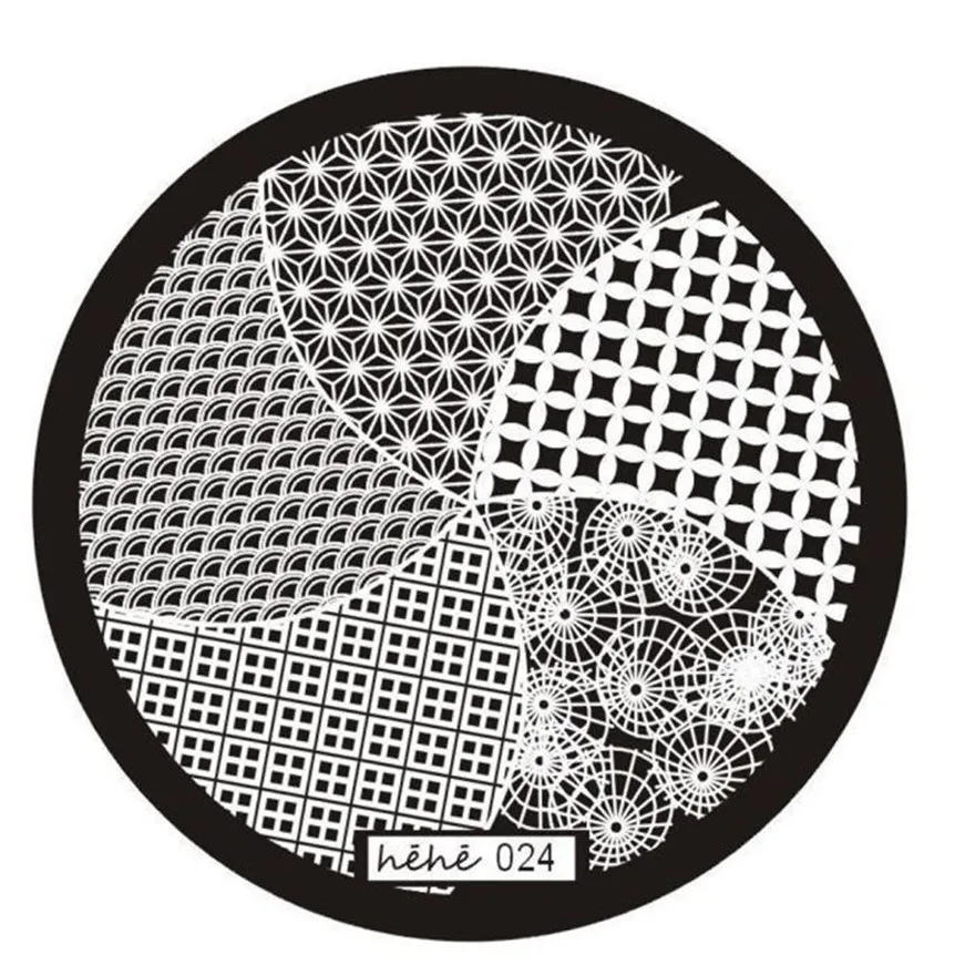 

2017 * Nail Art Image Stamp Stamping Plates Manicure Template Hehe Series 024