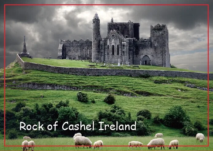 Декоративный подарок магниты для фото Rock of Cashel Ирландия дорожные на холодильник