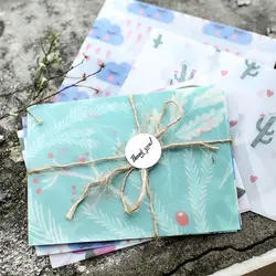 3 шт./лот милый каваи цветок облака клубника цветная бумага конверт для открытки детский подарок школьные канцелярские принадлежности
