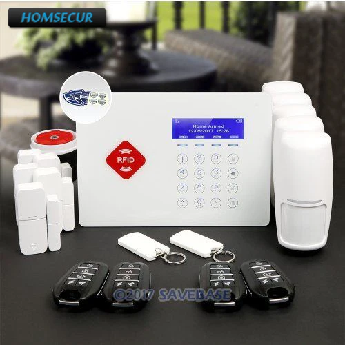

HOMSECUR App Controlled Wireless GSM LCD Home House Alarm System with IOS/Android APP