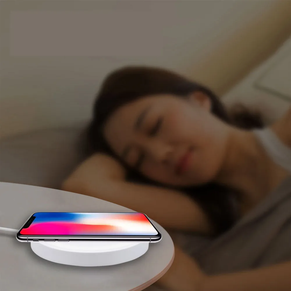 Wireless Chargers Ultra-thin Qi Wireless Charger Power Charging Pad For Iphone XS / XS Max / XR Chargeur Induction Voiture#20