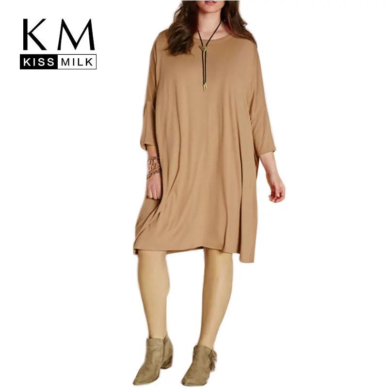 Женское платье Kissmilk свободное цельнокроеное большого размера 3XL 4XL 5XL 6XL 2016|dress like