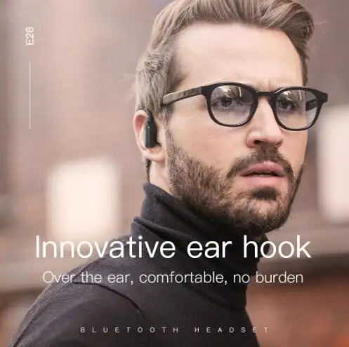 HOCO E26 спортивные мини наушники Bluetooth ушные крючки супер бас беспроводная
