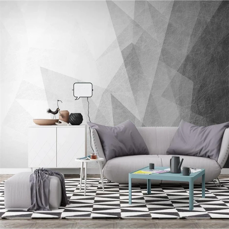 Custom wallpaper 3d mural Nordic abstract geometric modern minimalist TV background wall living room restaurant mural wallpaper