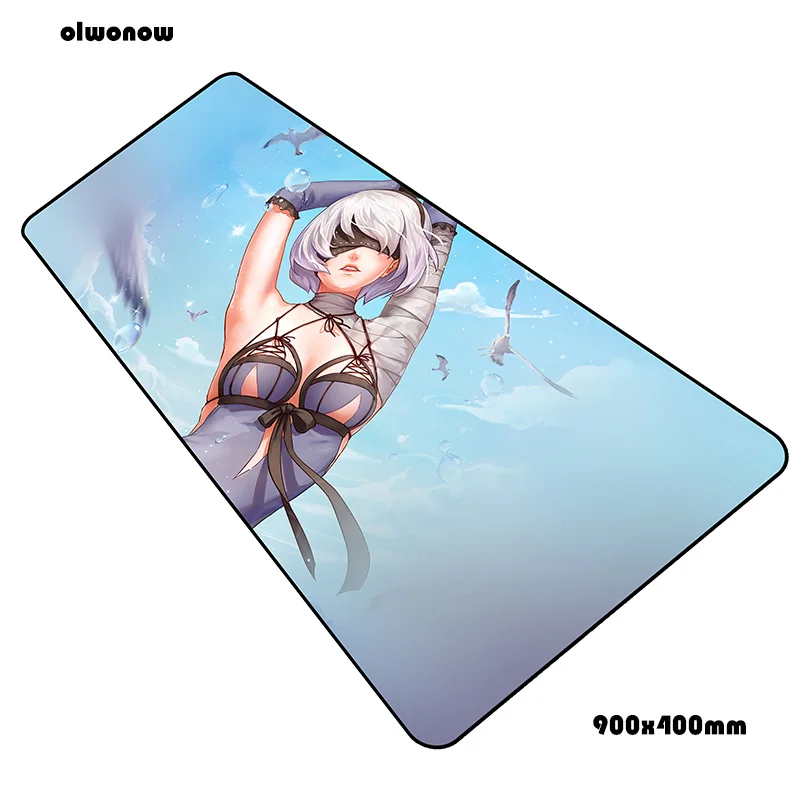 Size 900x400x3mm Сексуальный коврик для мыши 900x400x3 мм, игровой коврик для мыши с HD рисунком, большой коврик для мыши, игровой компьютерный стол, модный коврик, notbook mousemat pc - Цвет: Size 900x400x3mm