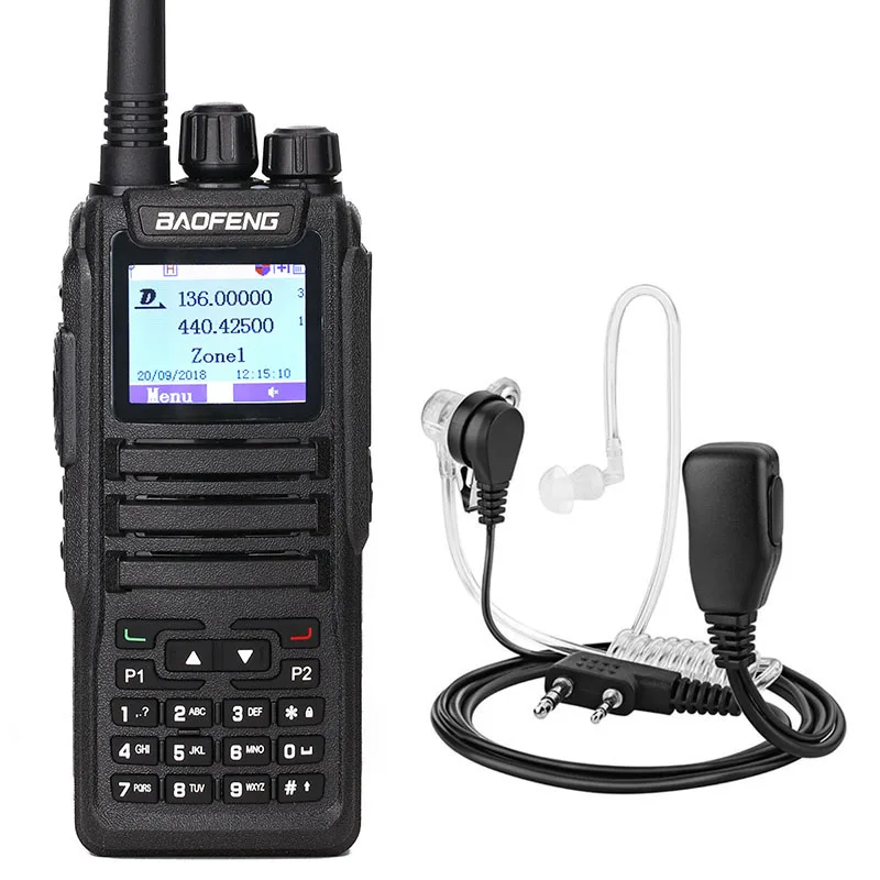 

2019 Baofeng DM-1701 Walkie Talkie Dual Time Slot DMR Digital Analog DMR Repeater SMS Compatible Motorola Tier1&2 Radio+Headset