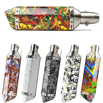 

Inlet 51mm escape moto Exhaust Muffler Pipe Pitbike Remove DB Killer For trk502 ...