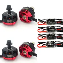 4x RS2205 2300KV Racing Edition мотор+ 4x Littlebee 20A ESC QAV250 FPV EMAX