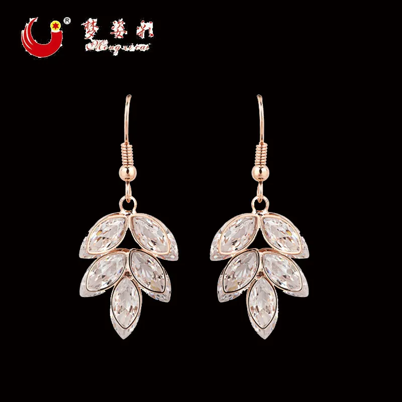 Женские длинные серьги с кристаллами свадебные ювелирные украшения|earrings for