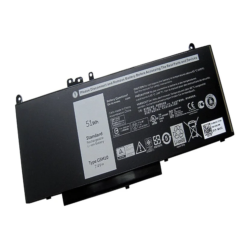 Laptop Battery Type G5M10 ( 7.4V 51WH ) for Dell Latitude E5450 E5550