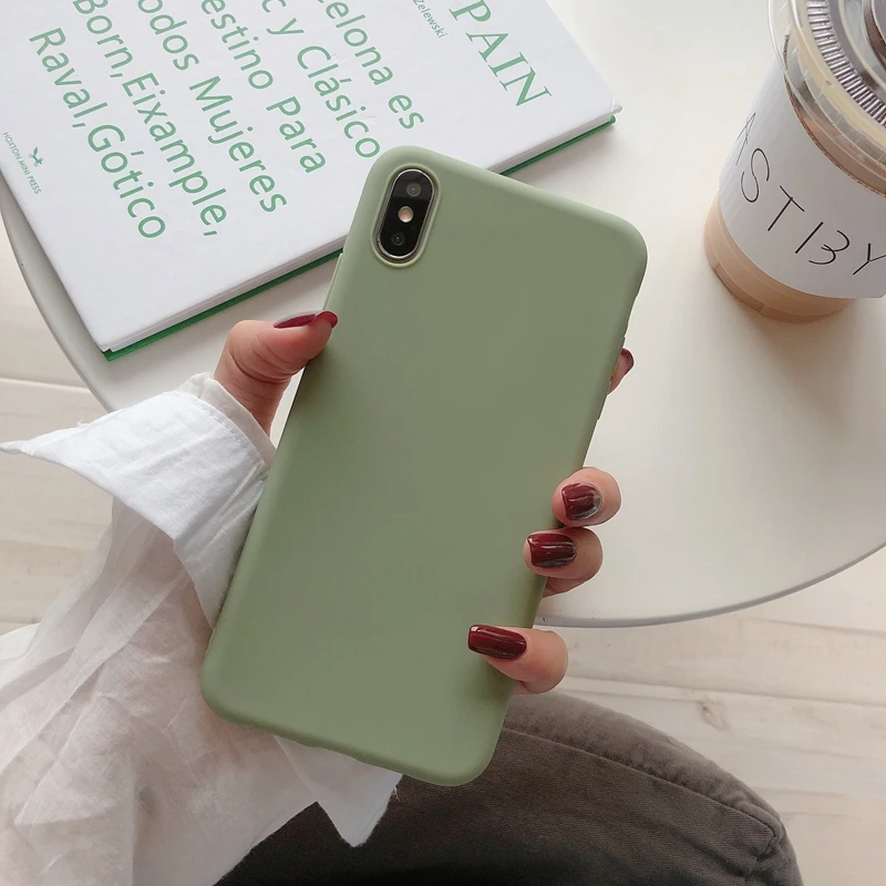 Мягкий тонкий чехол из ТПУ для Apple iPhone 5 6 7 8 Plus SE X XR Xs Max 11 12 PRO MAX|Бамперы| |